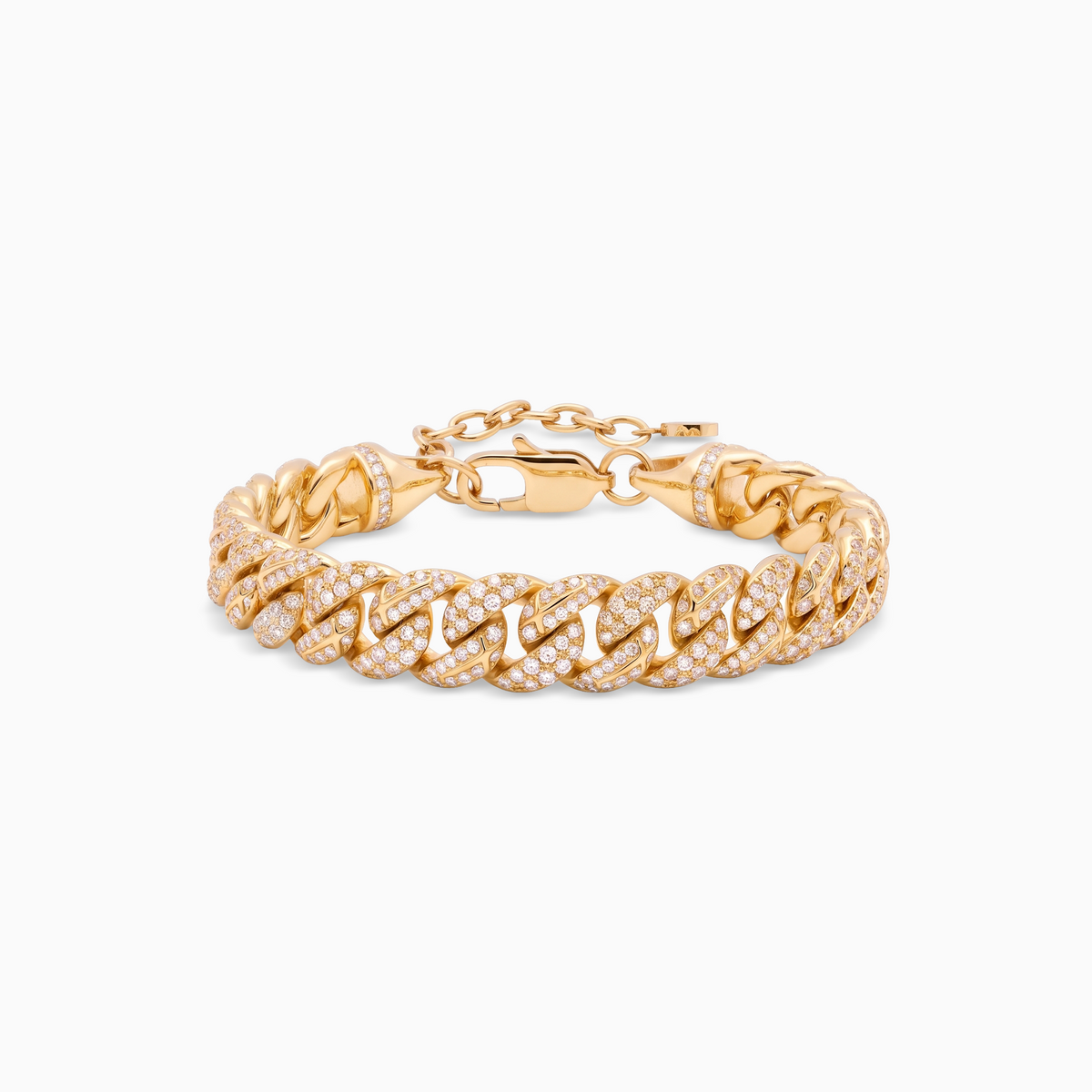 Iced Icon Cuban link Bracelet 8mm - Gold