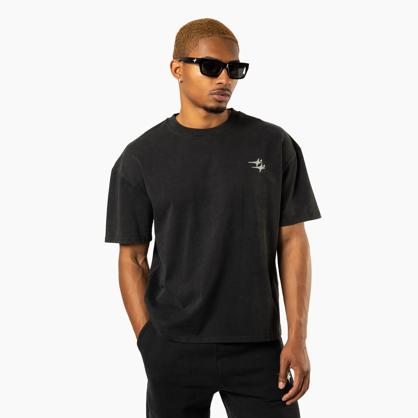 Double Stars Black T-shirt