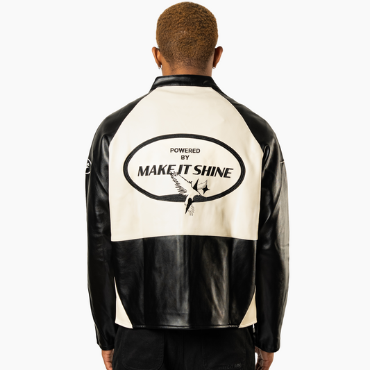 Leather Jacket Double Stars