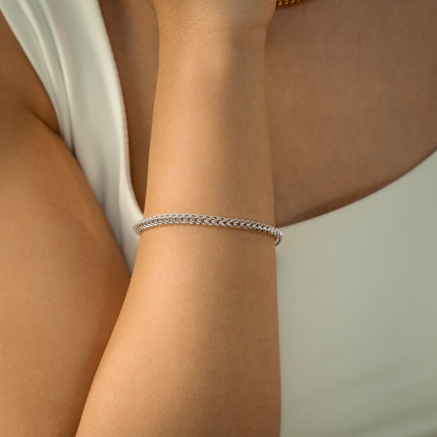 Franco bracelet 3 mm silver