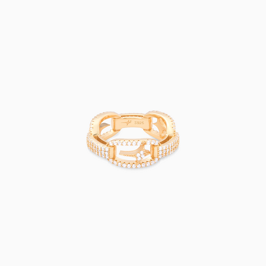 Iced H-ring signature gold