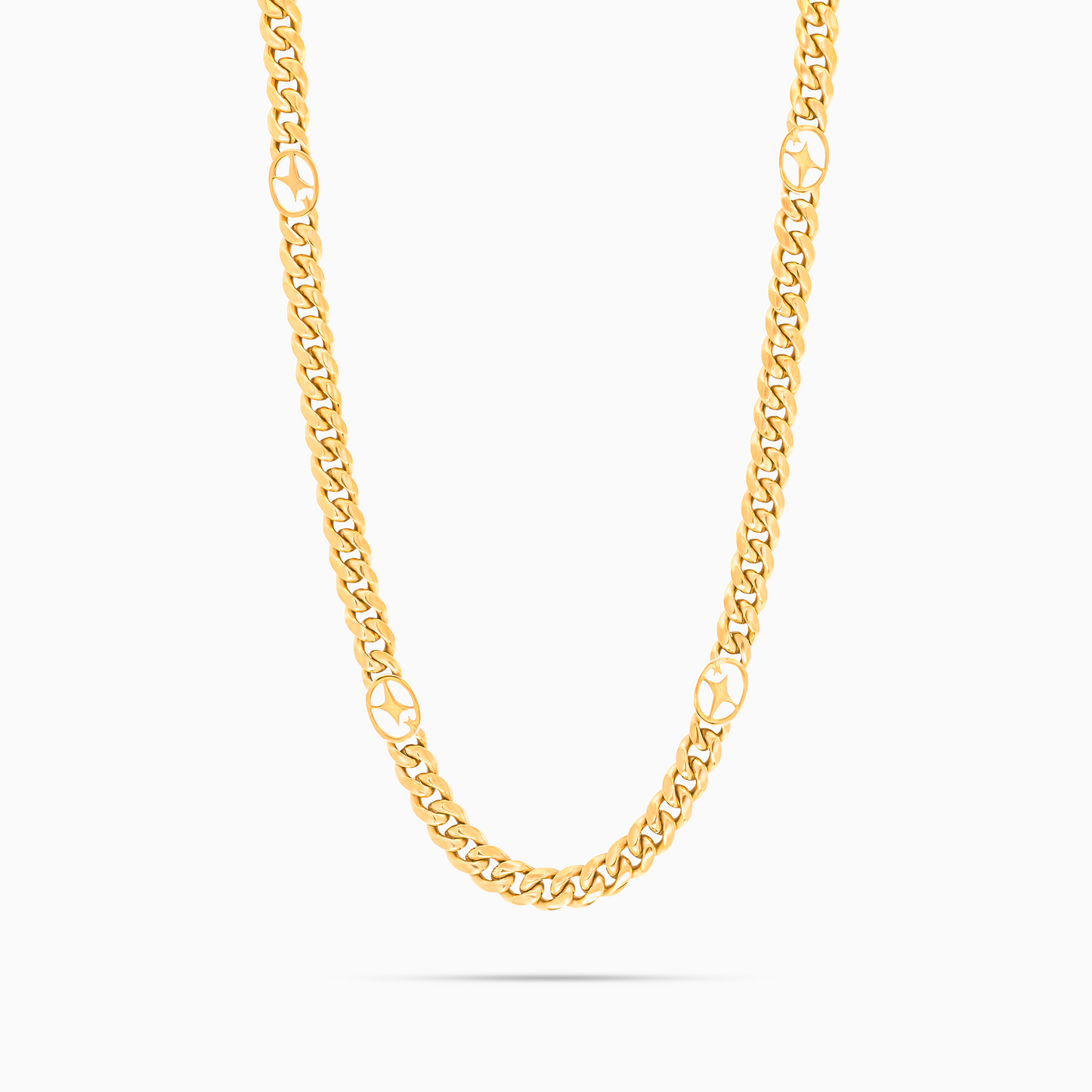 Cuban link chain 6 mm Signature Gold