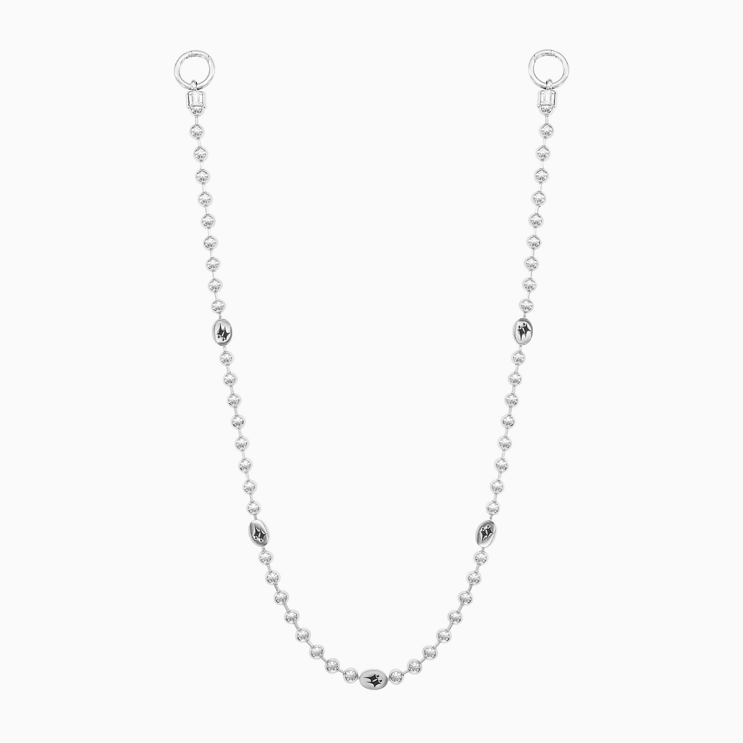 Wallet Chain Bead link Signature Silver