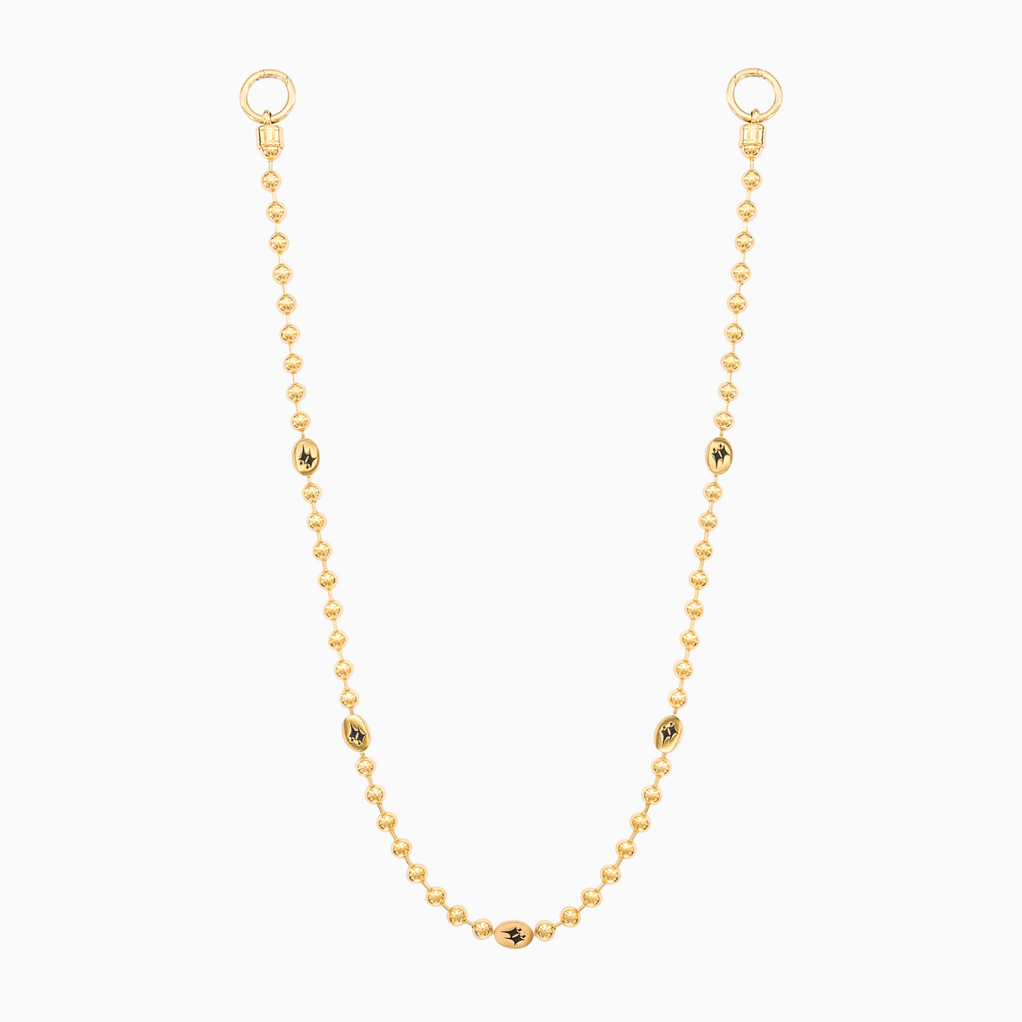 Wallet Chain Bead link Signature Gold