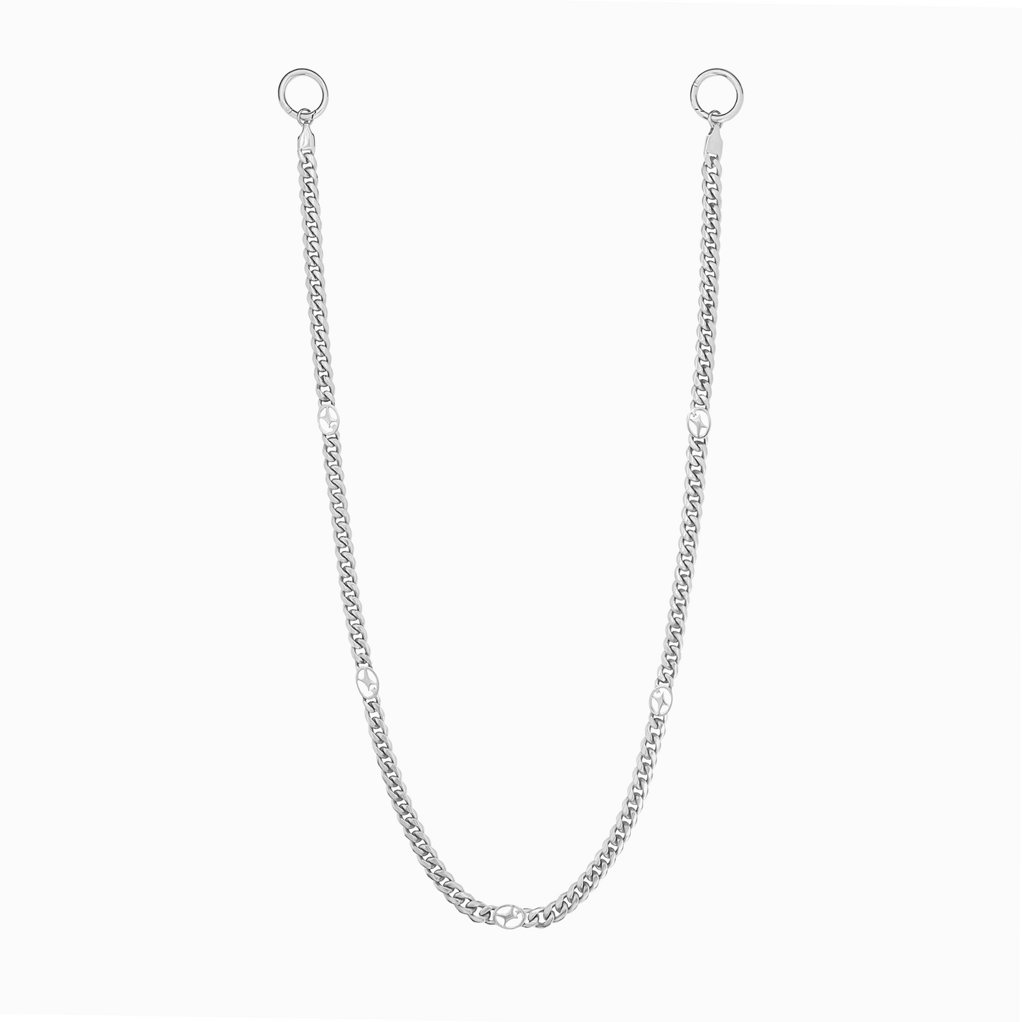 Wallet Chain Cuban link Signature 6 mm Silver