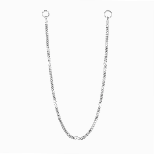 Wallet Chain Cuban link Signature 6 mm Silver