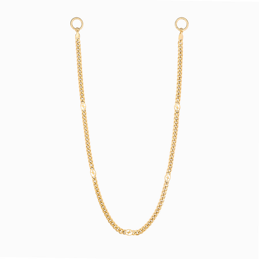 Wallet Chain Cuban link Signature 6 mm Gold