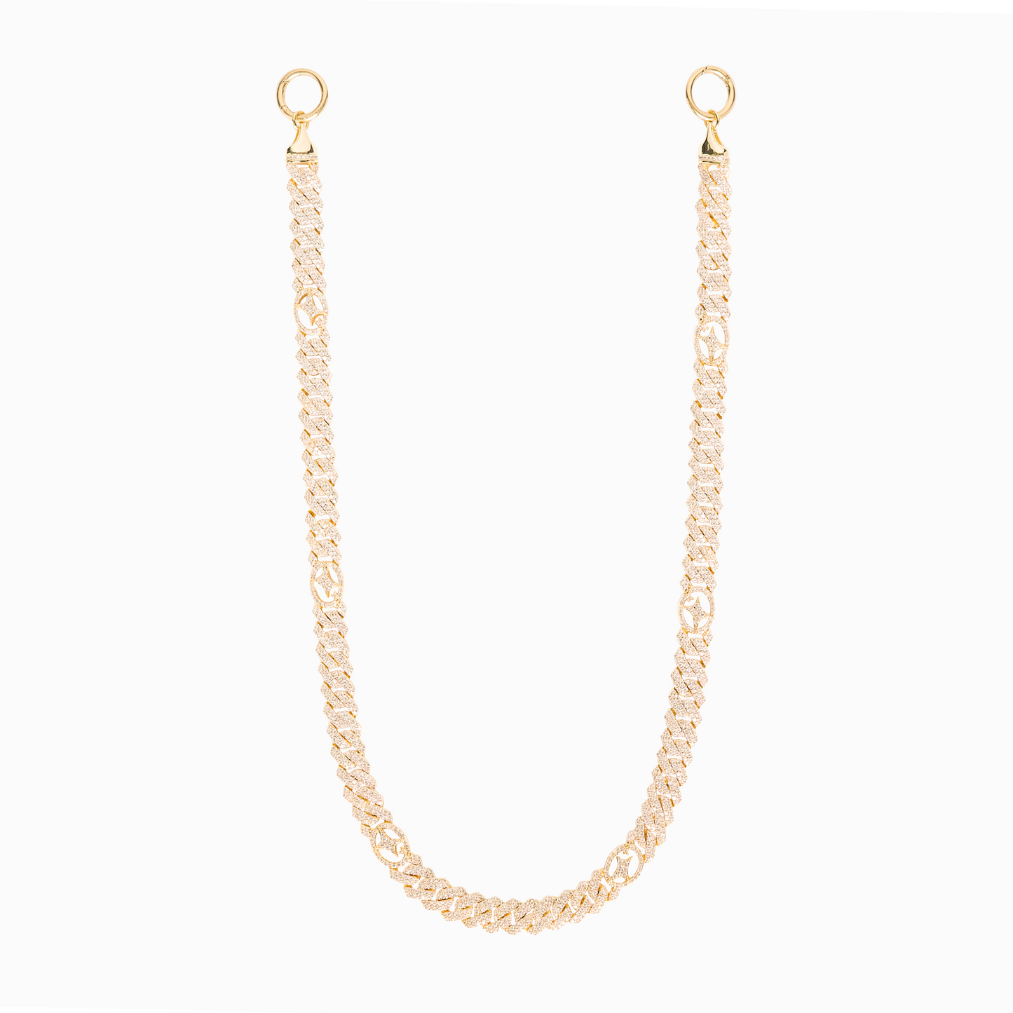 Wallet Chain Prong link Signature 10 mm Gold