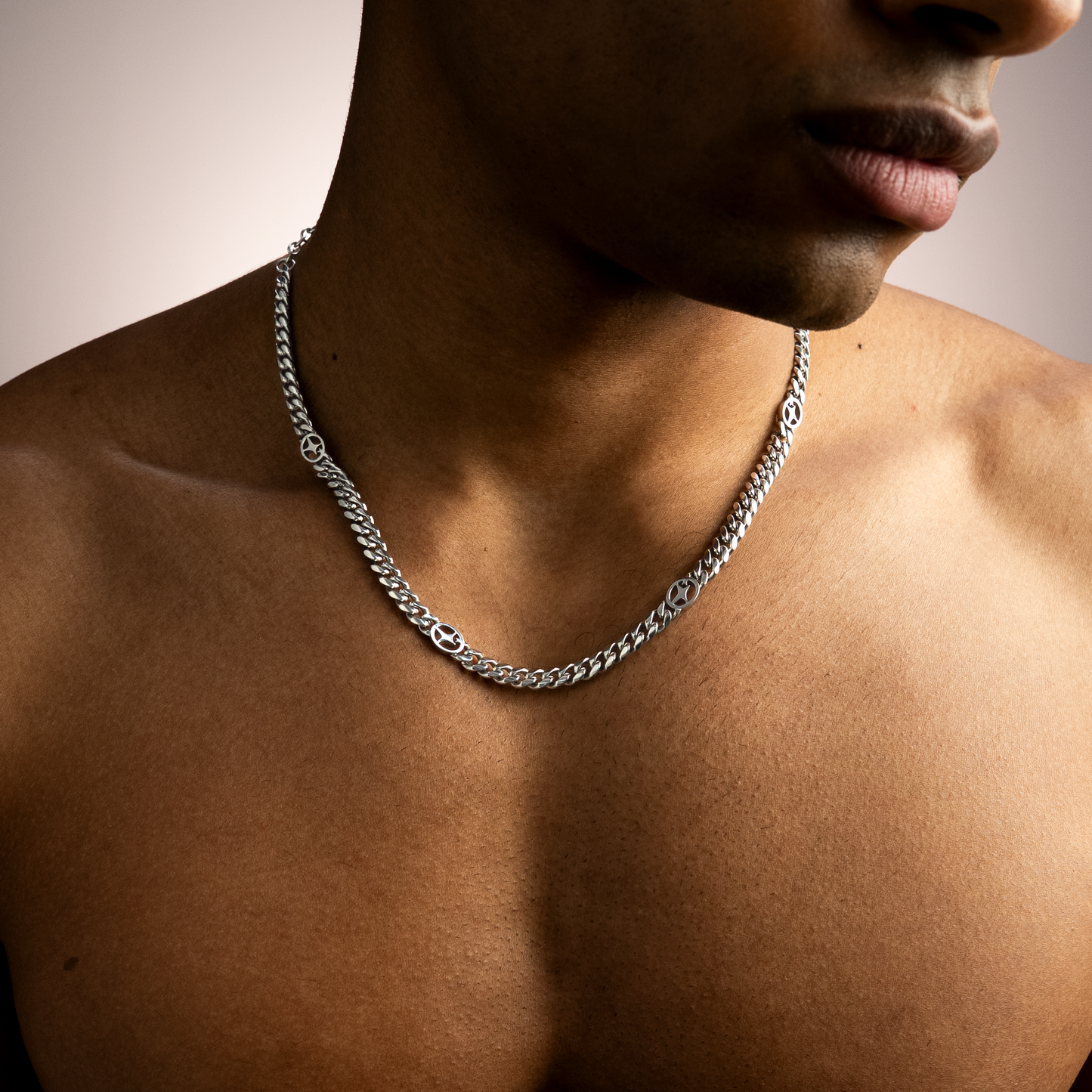 Chaîne Cuban link 6 mm Signature Argentée