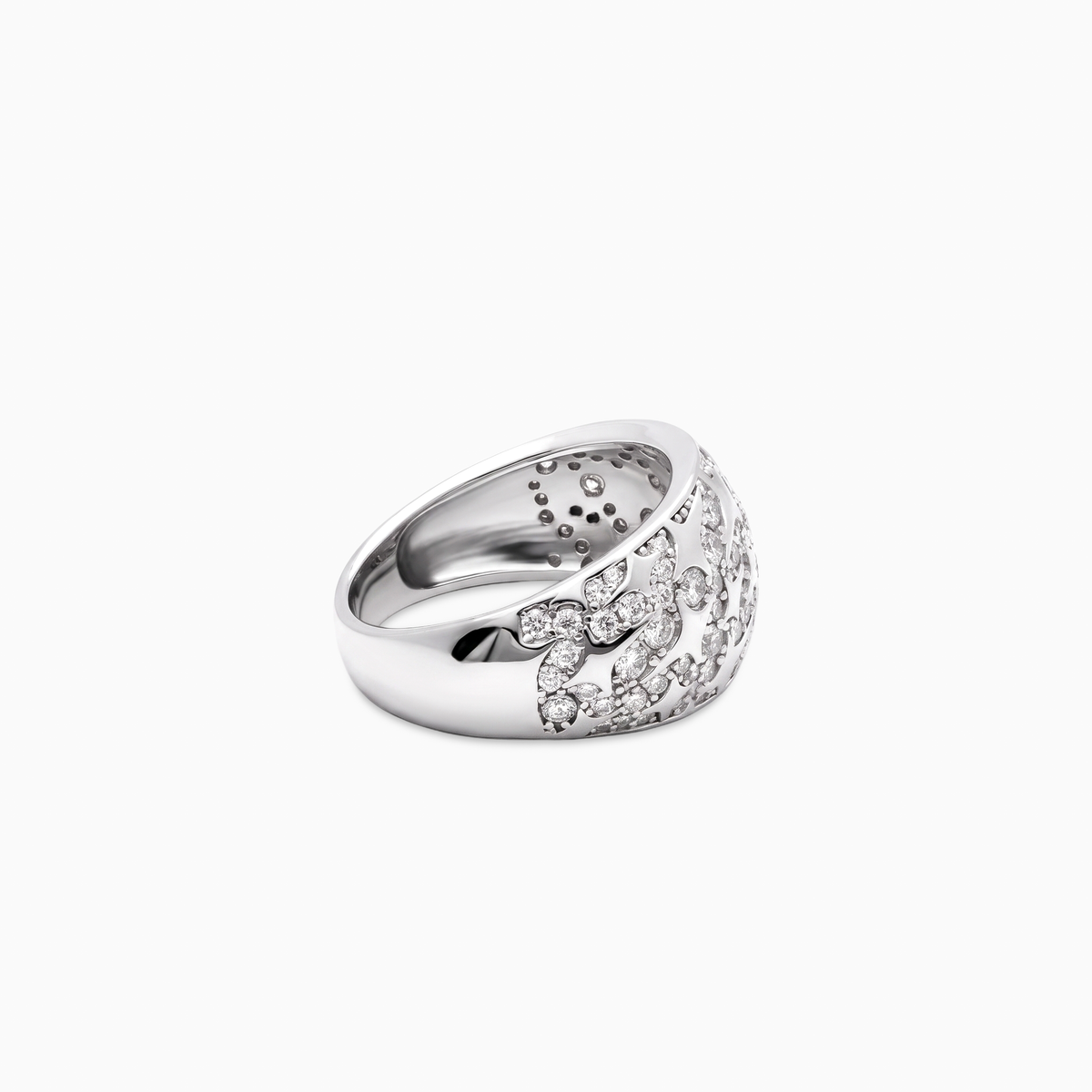 Iced Monogram signet ring - 925 Sterling Silver / VVS Moissanite