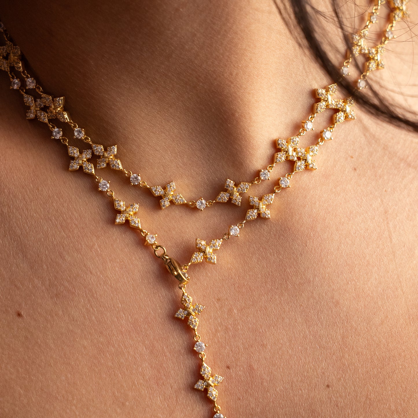 Chaîne Iced Celestial - Dorée