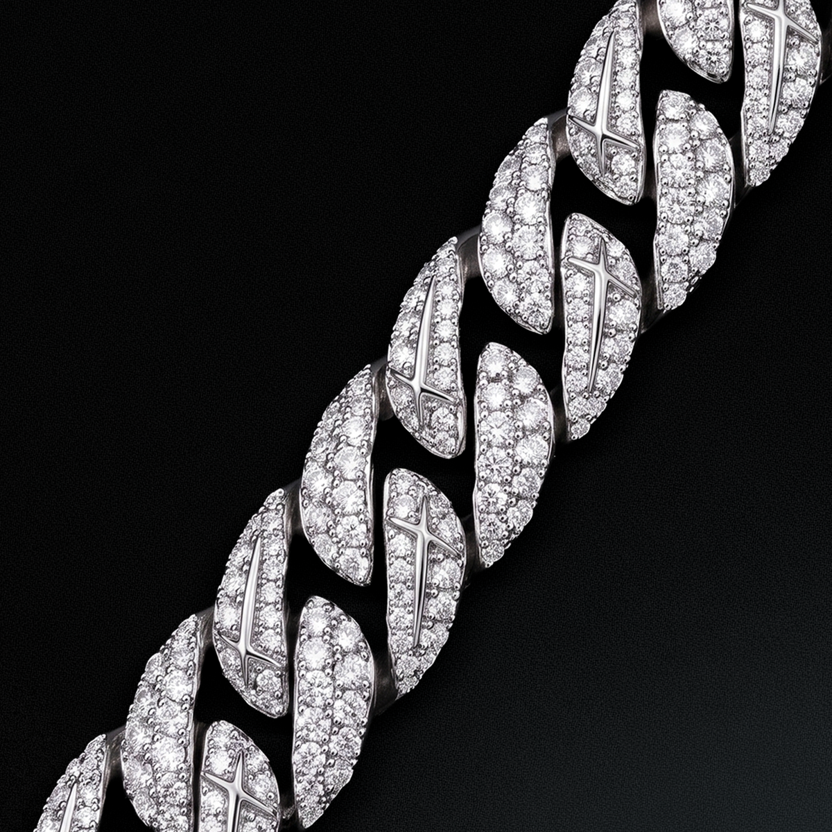 Chaîne Iced Icon Cuban link 15mm Argentée