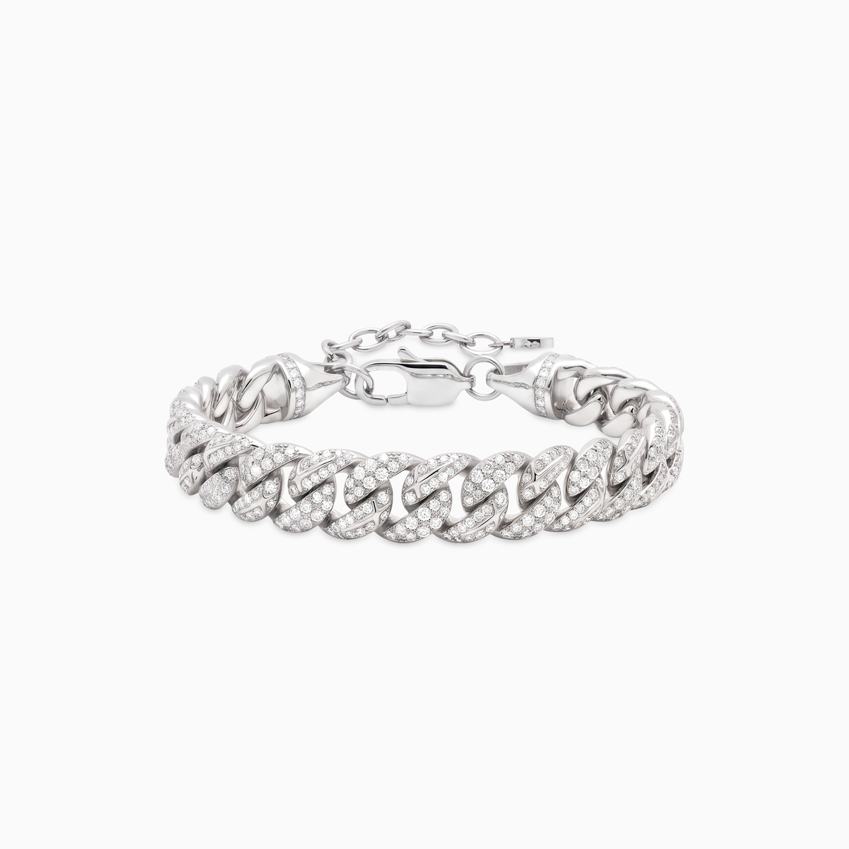 Iced Icon Cuban link Bracelet 8mm - Silver