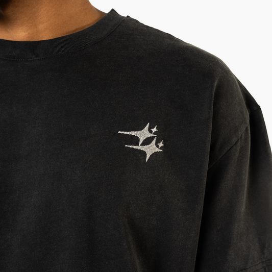 T-shirt Double Stars Noir