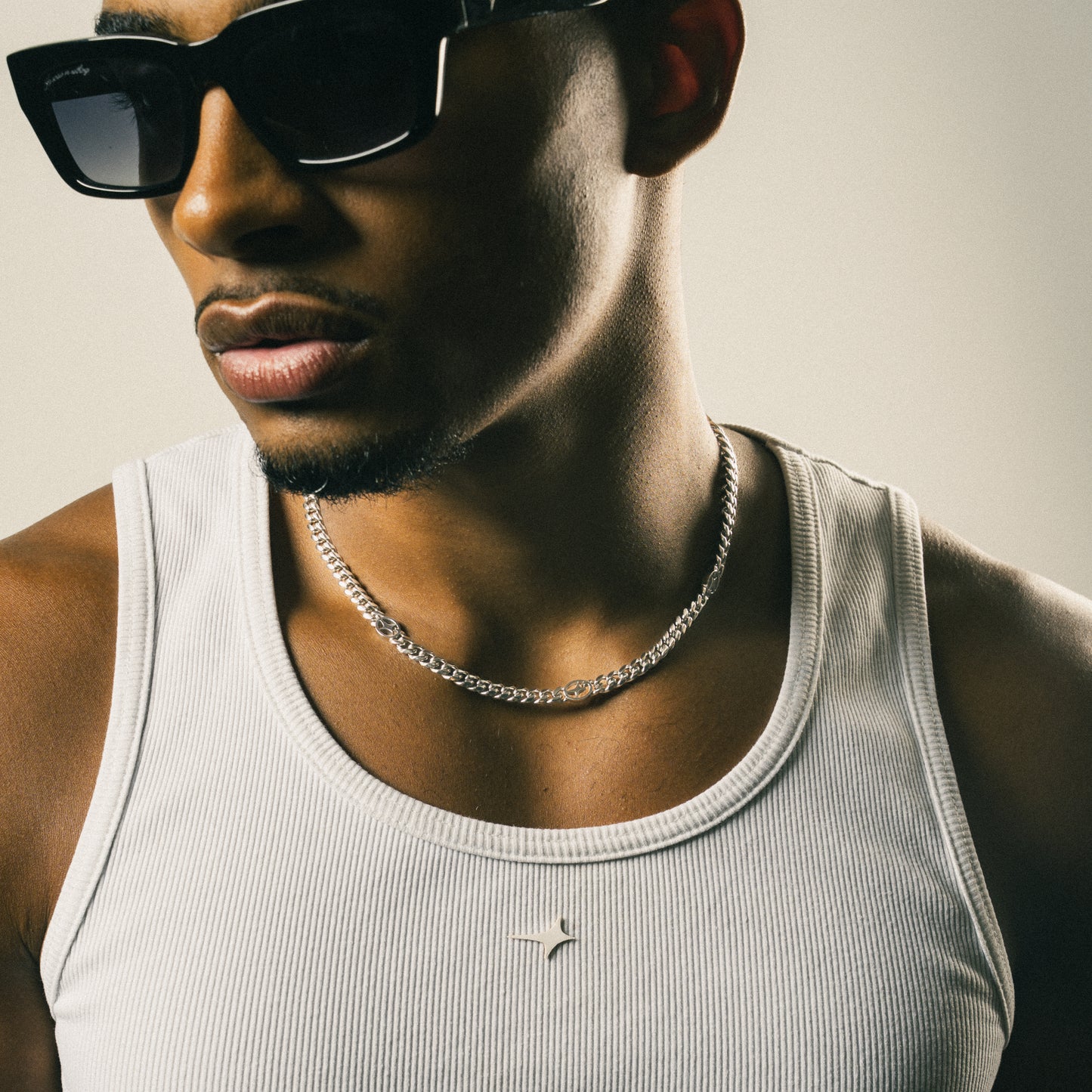 Chaîne Cuban link 6 mm Signature Argentée