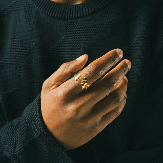 Monogram Ring Doré