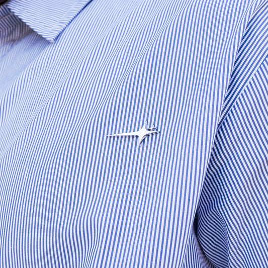 Striped long sleeve Shirt - Bleu & Blanc