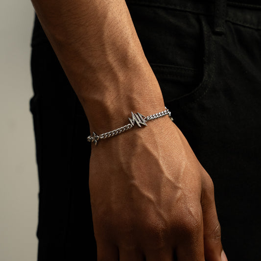 Bracelet MIS cuban - Argenté