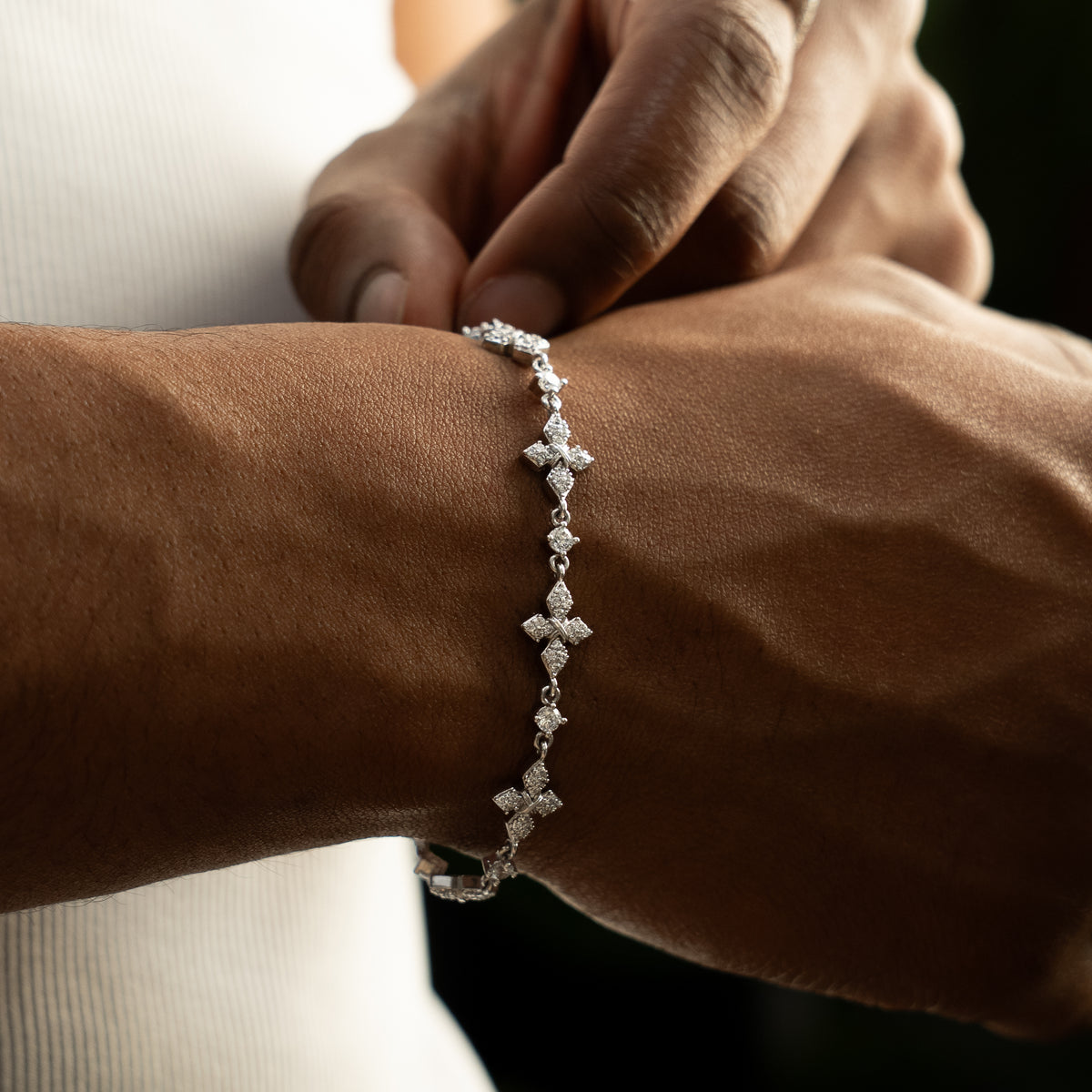 Bracelet Iced Celestial - 925 Sterling Silver / VVS Moissanite