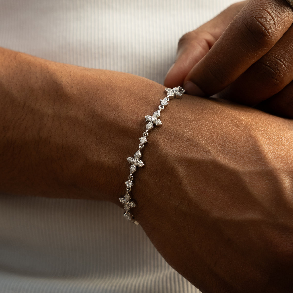 Bracelet Iced Celestial - 925 Sterling Silver / VVS Moissanite