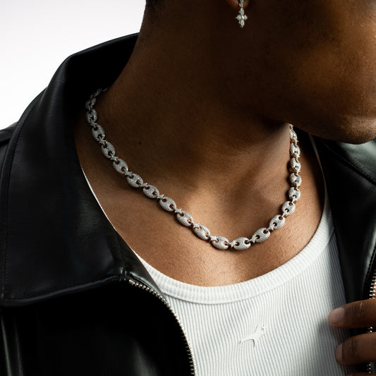 Iced Coffee Beans Chain - Silver