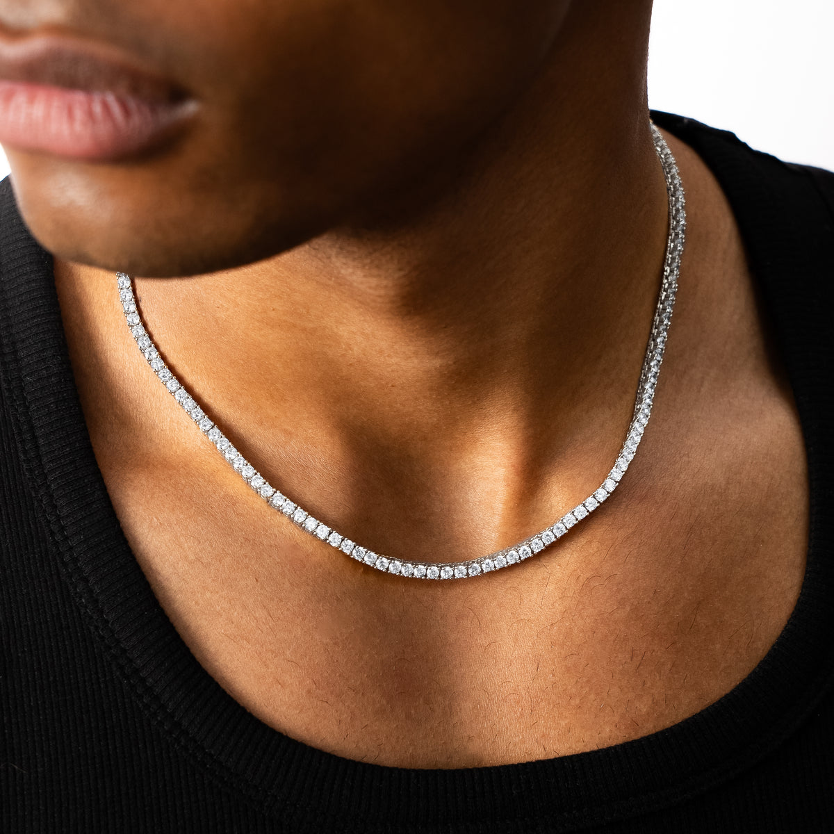 Chaîne Tennis 3 mm - Argent 925 / Moissanite VVS