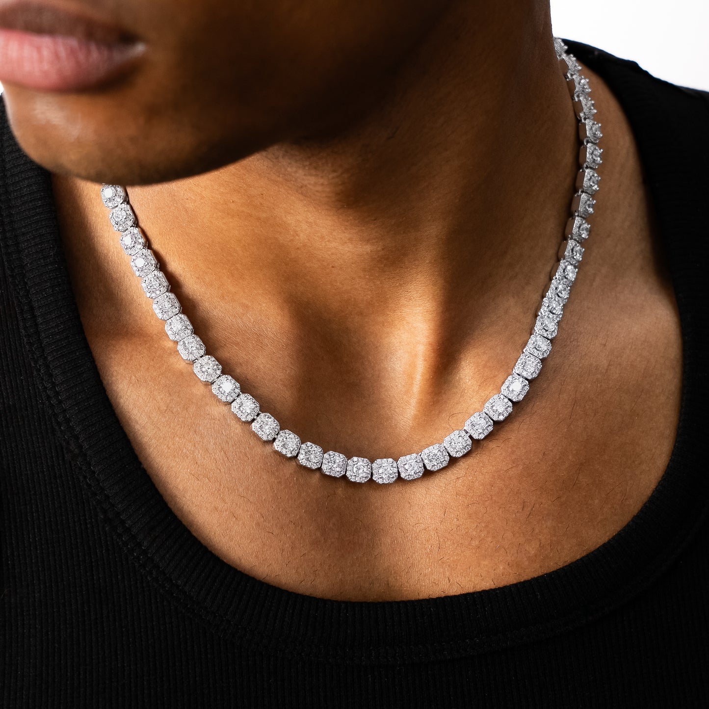 Pavé de brilliance chain 6mm silver