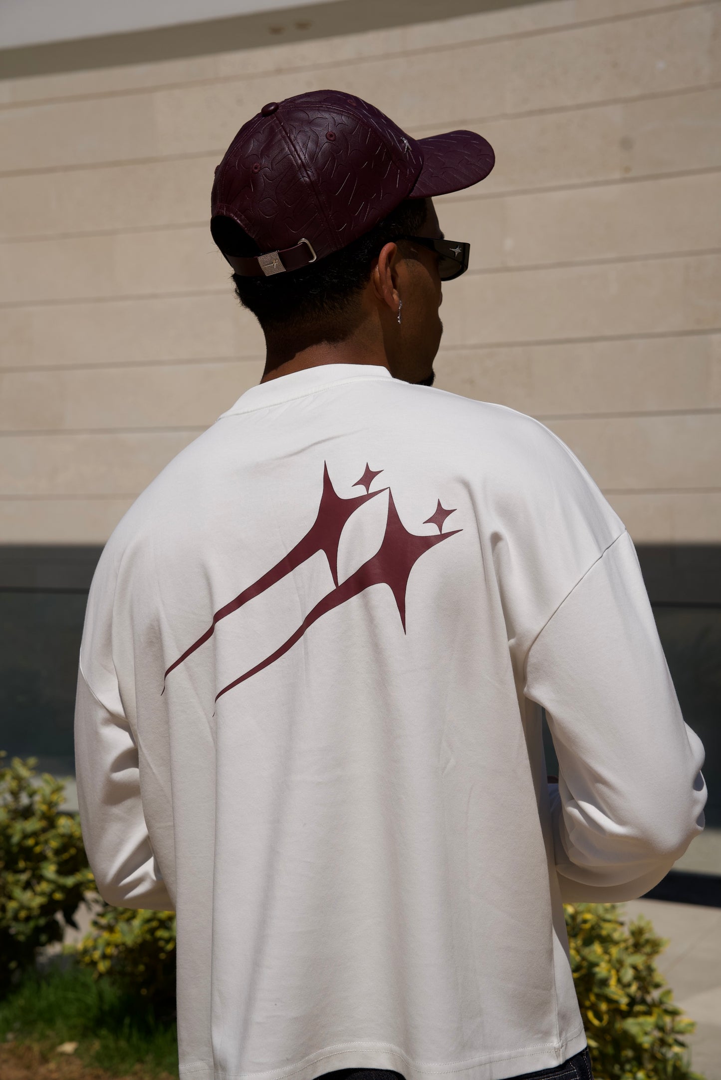 Long sleeve Twin Stars - White