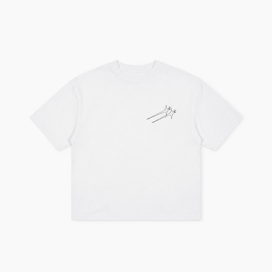 T-shirt Twin Stars - Blanc