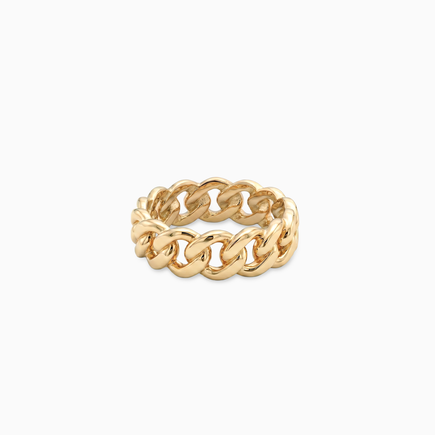 Cuban link ring 8mm