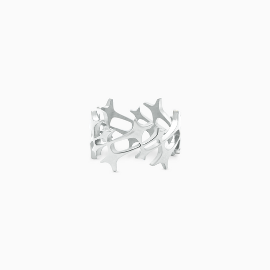 Monogram Ring Silver