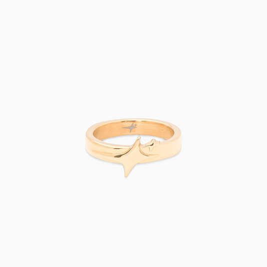 Gold signature ring