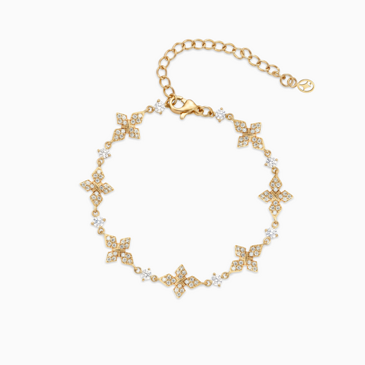 Iced Celestial Bracelet - Gold