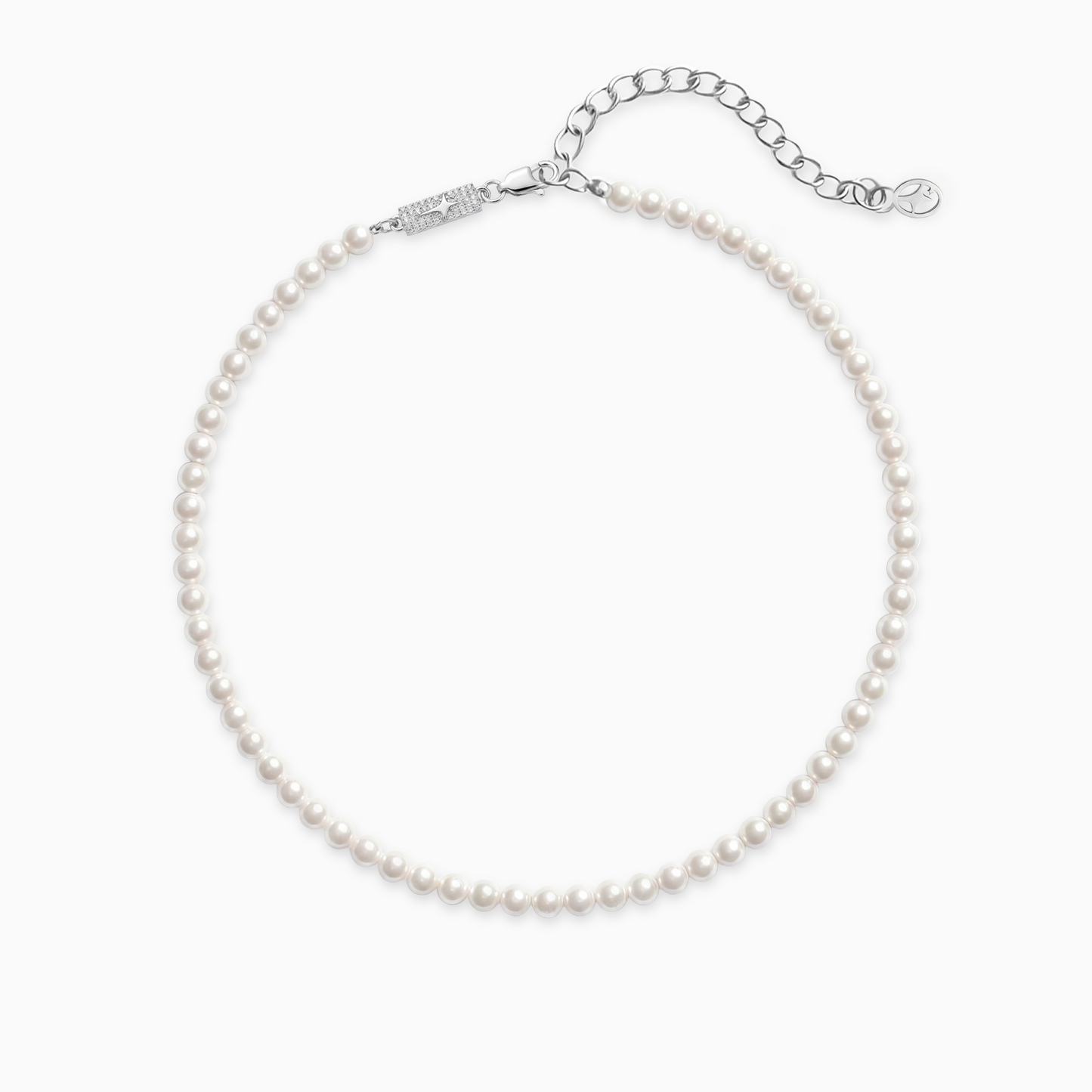 4mm silver Pearl chain