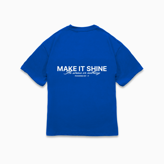 T-shirt Signature Bleu cobalt