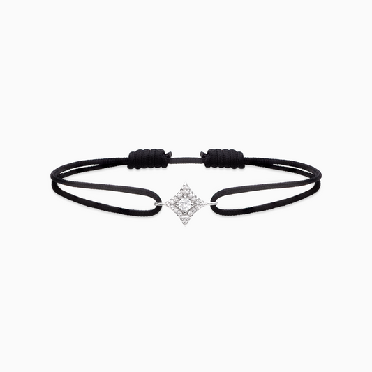 Star cord bracelet - Black