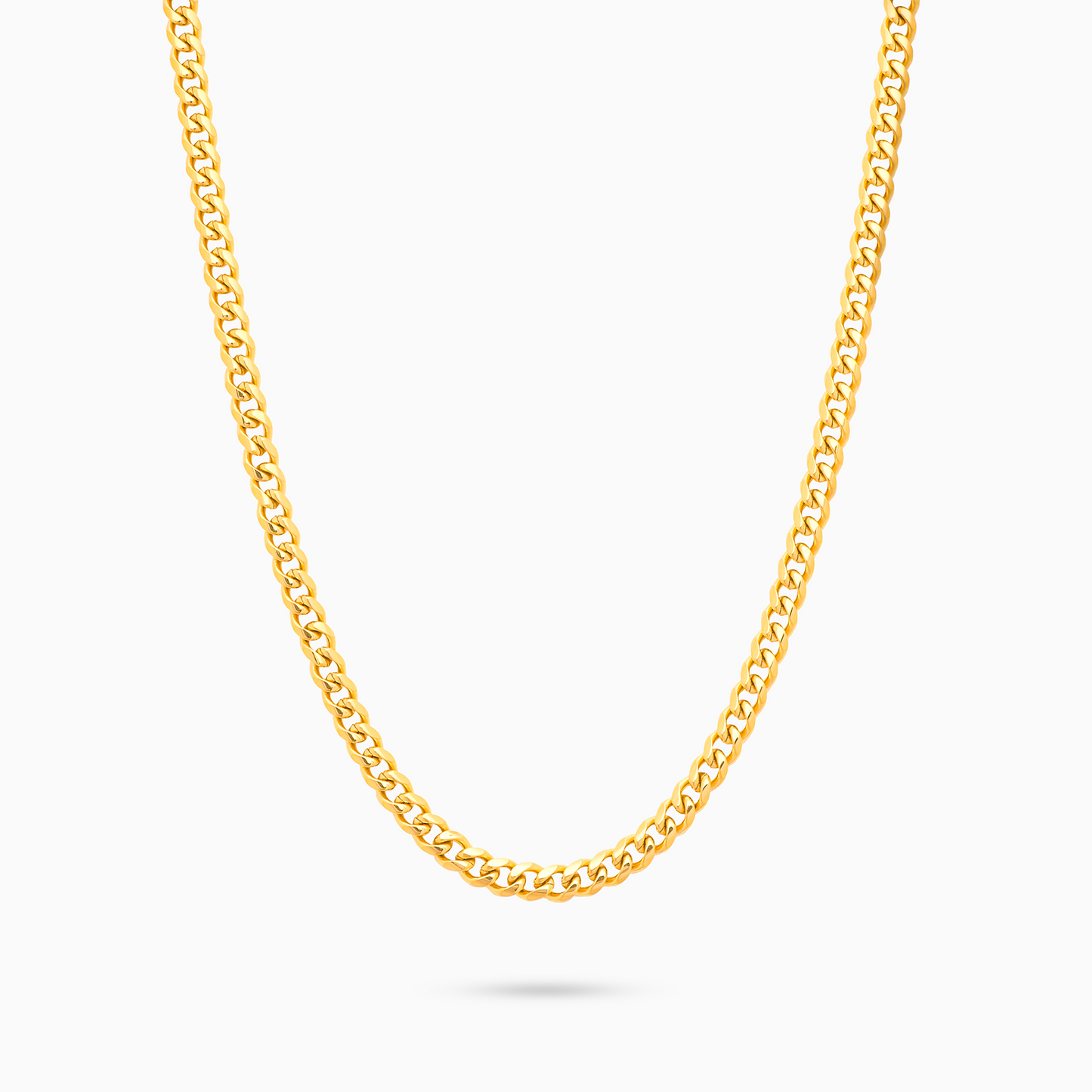 Chaîne Cuban link 3 mm dorée