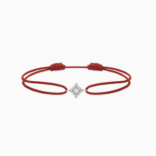 Star cord bracelet - Brown