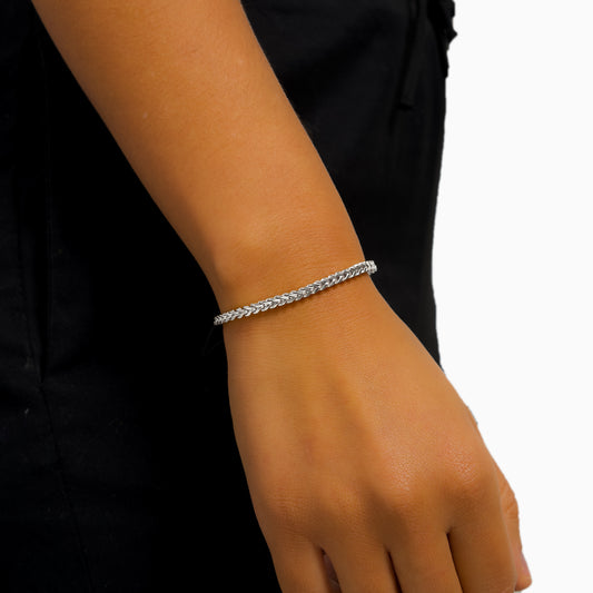 Franco bracelet 3 mm silver