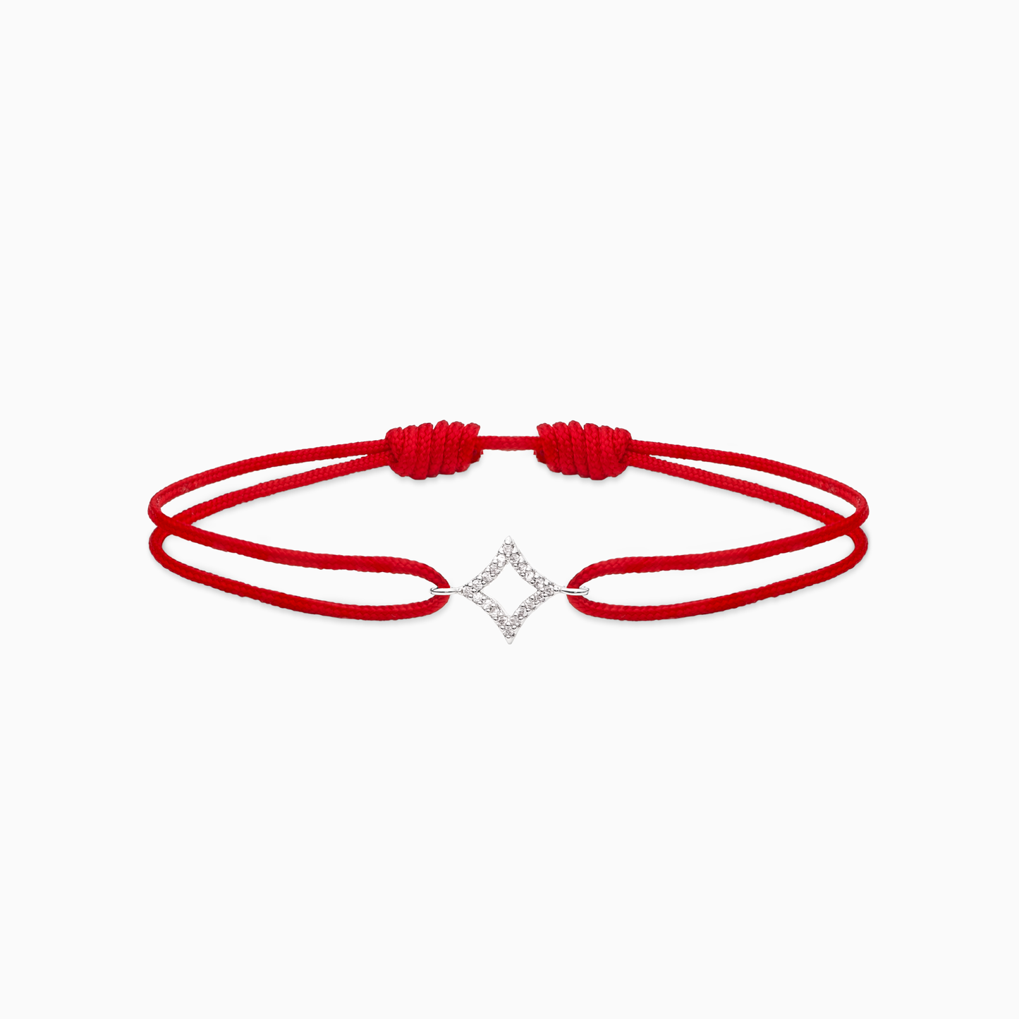 Hollow Star cord bracelet - Red