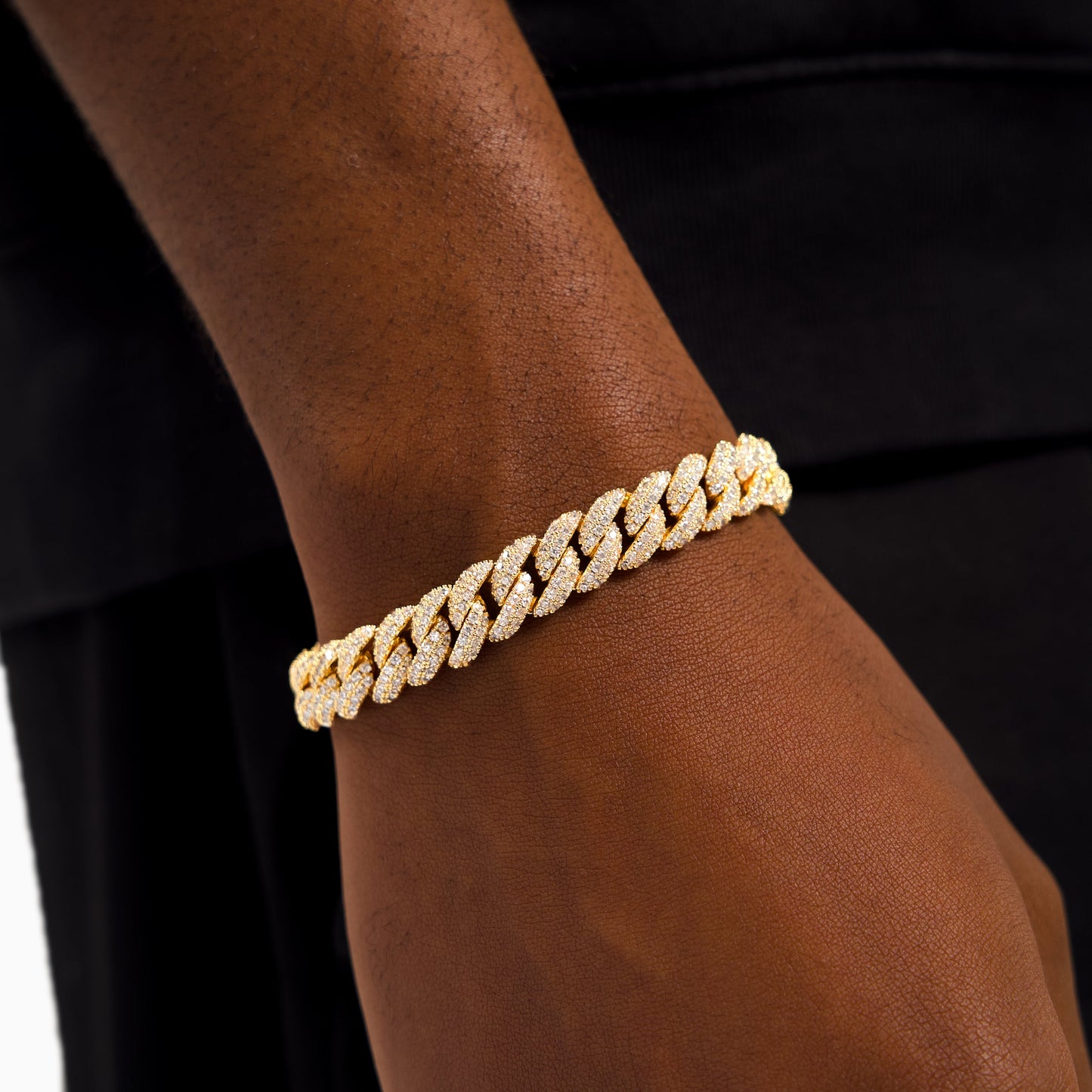 Iced cuban link 10mm bracelet