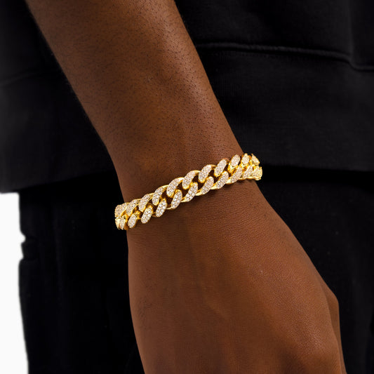 Iced cuban link 12mm bracelet