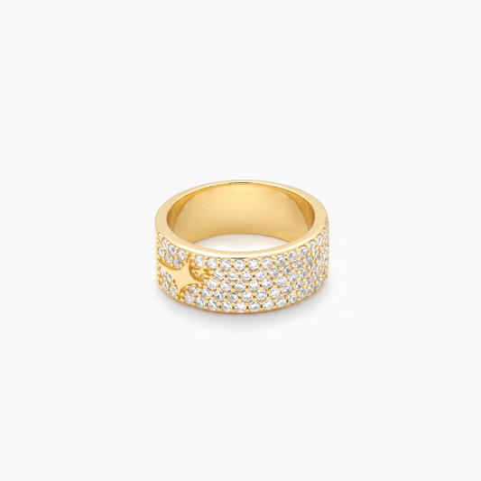 Iced band gold signature