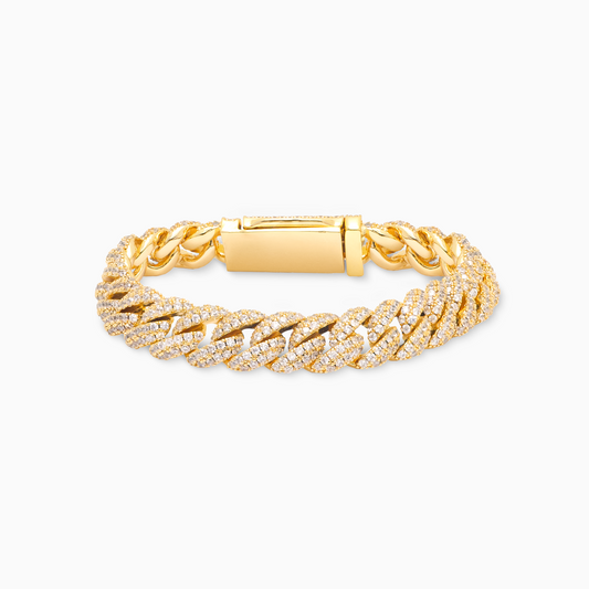 Iced cuban link 10mm bracelet