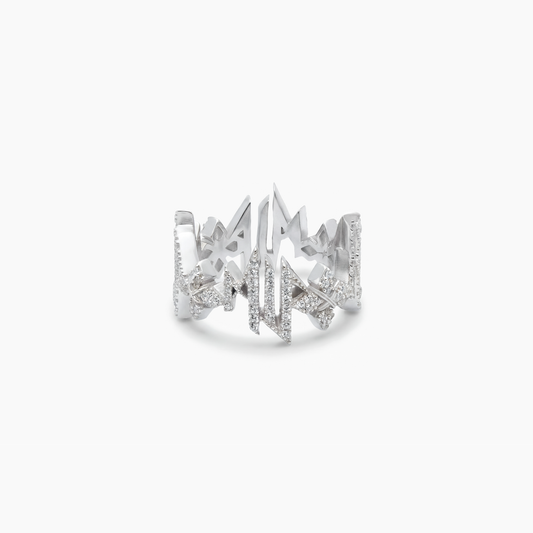 Iced MIS Ring - Argenté