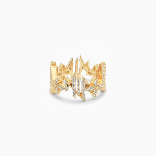 Iced MIS Ring - Doré