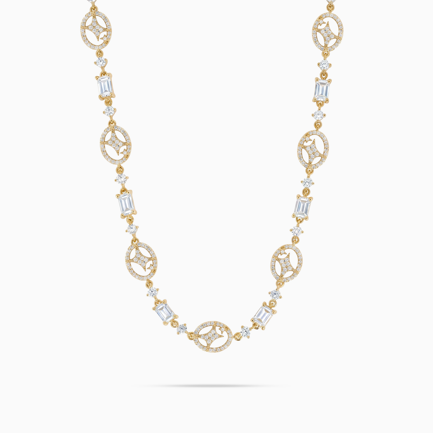 Gold Signature Iced Chain