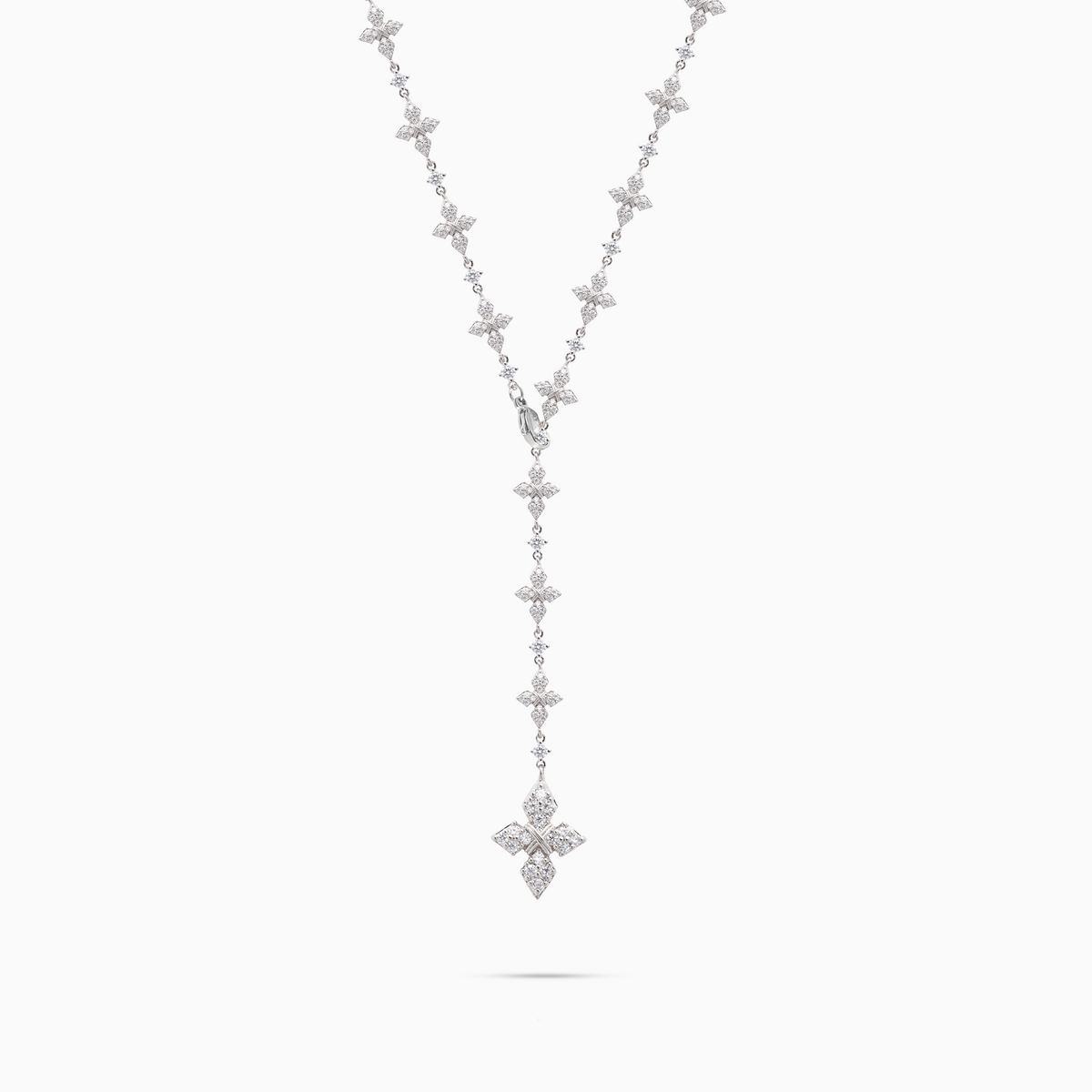 Lariat Iced Celestial - 925 Sterling Silver / VVS Moissanite