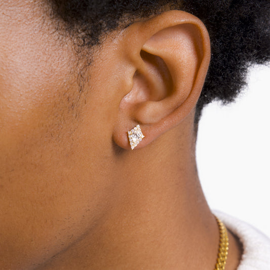 Golden halo earrings