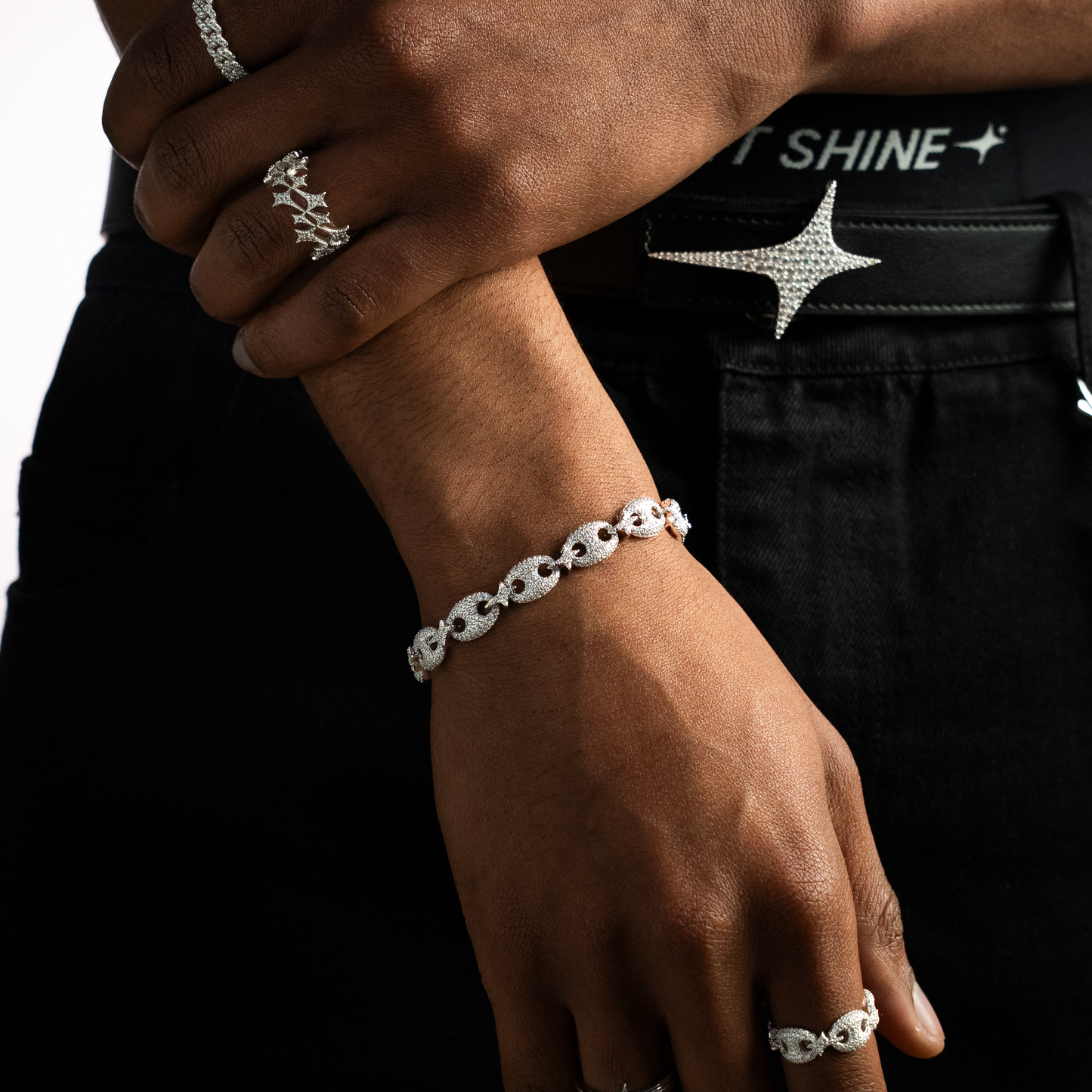 Bracelet Iced Coffee Beans - Argenté